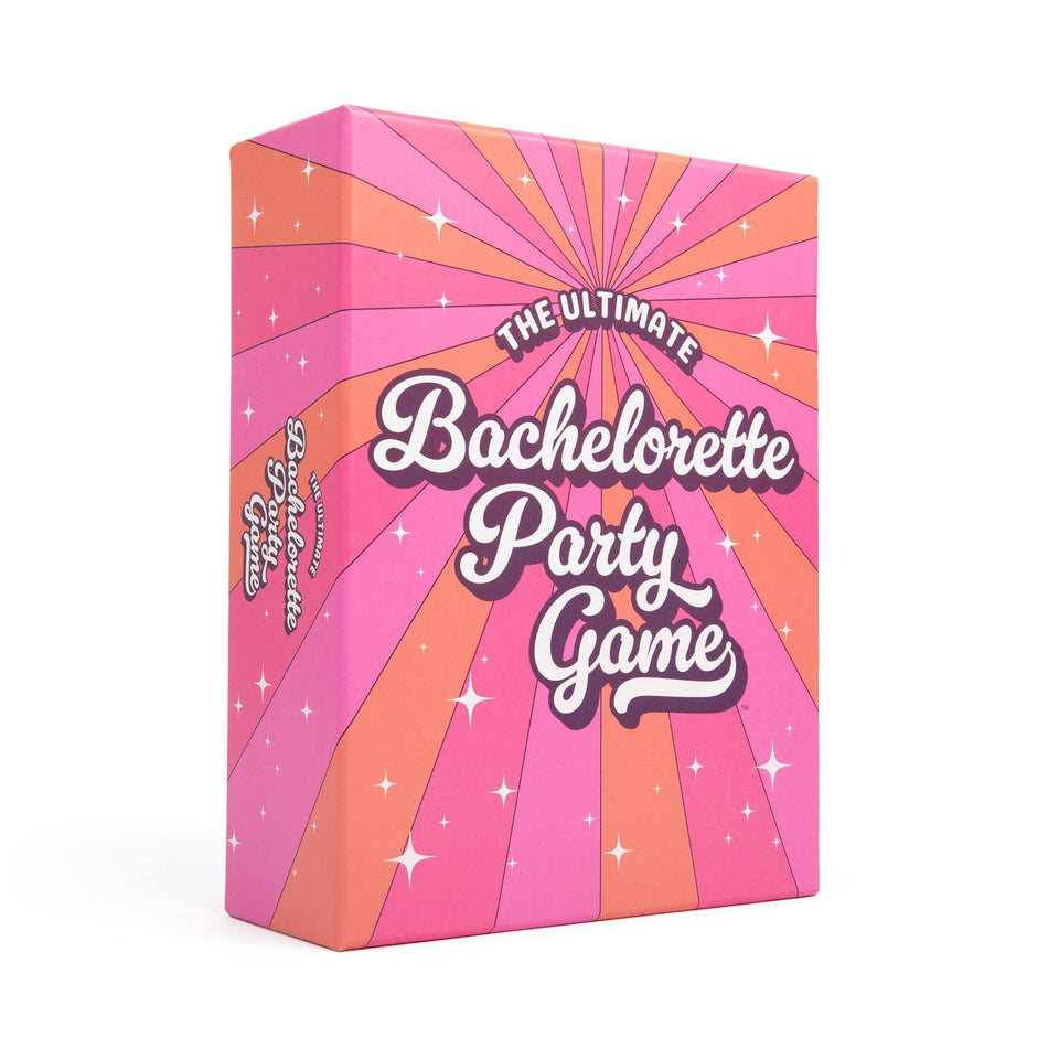 DSS Games The Ultimate Bachelorette Game box front ready for a lively bachelorette party.