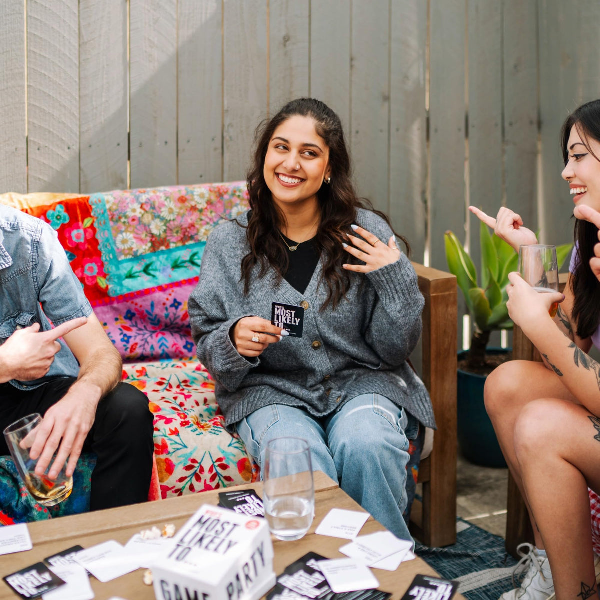 DSS Games play area with Kinda Clean edition prompts sparks laughs and conversation.