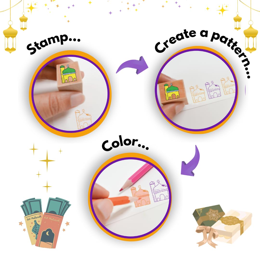 DSTAMPSS Ramadan Kareem stamp for authentic greeting tags