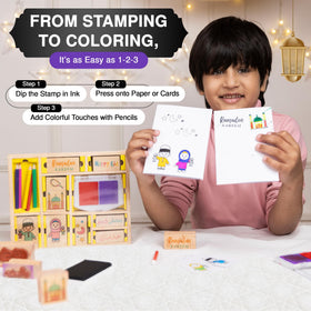 DSTAMPSS moon and stars stamp for festive Ramadan decorations