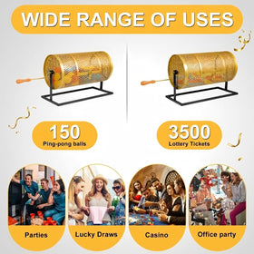 DTEPFUEN metal drum gold finish close-up highlighting durable construction.