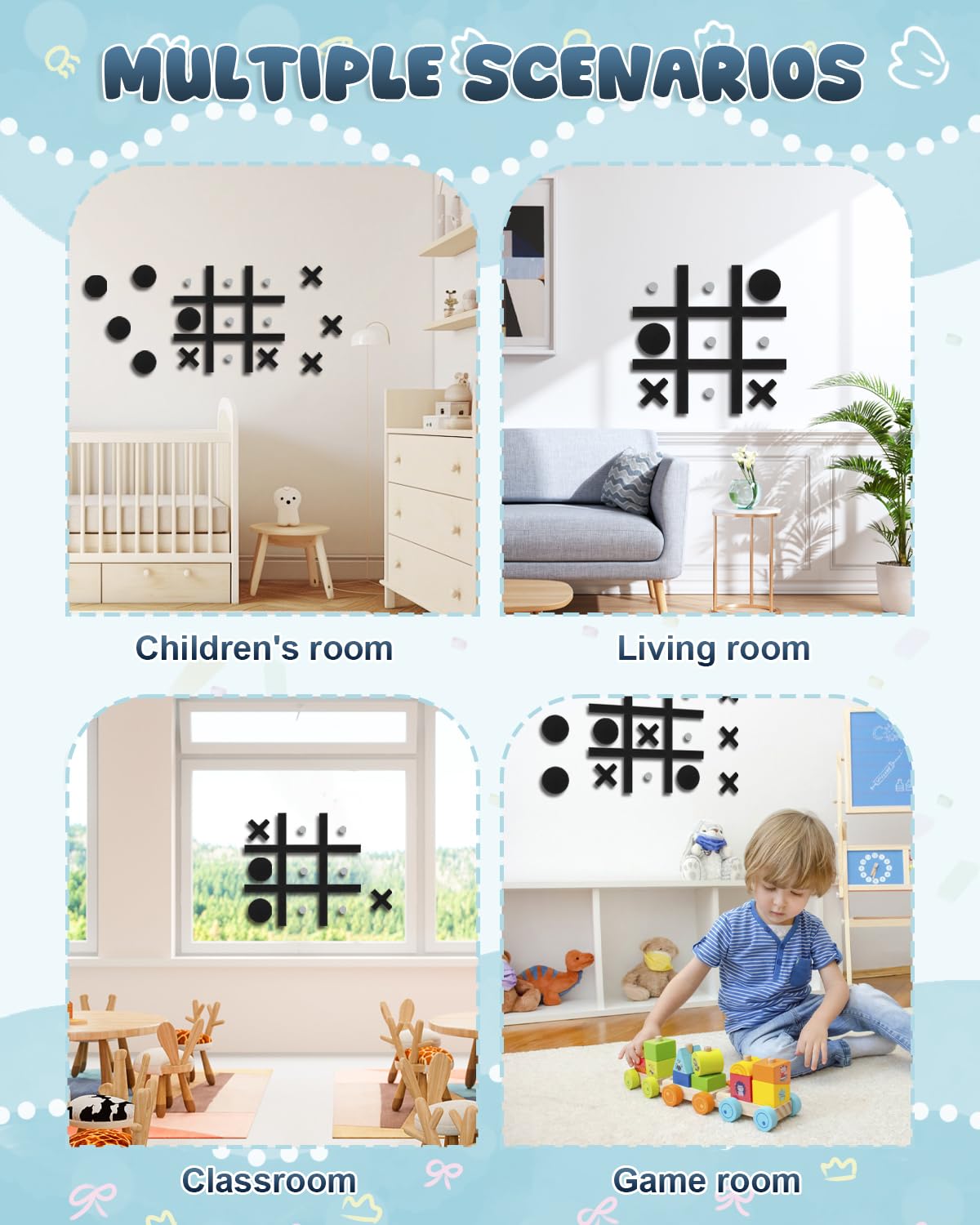 DTRK black finish elevates any space with sleek, clutter-free wall art.