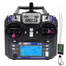 DTXMX Flysky FS-i6 transmitter front view for precise multi-model control