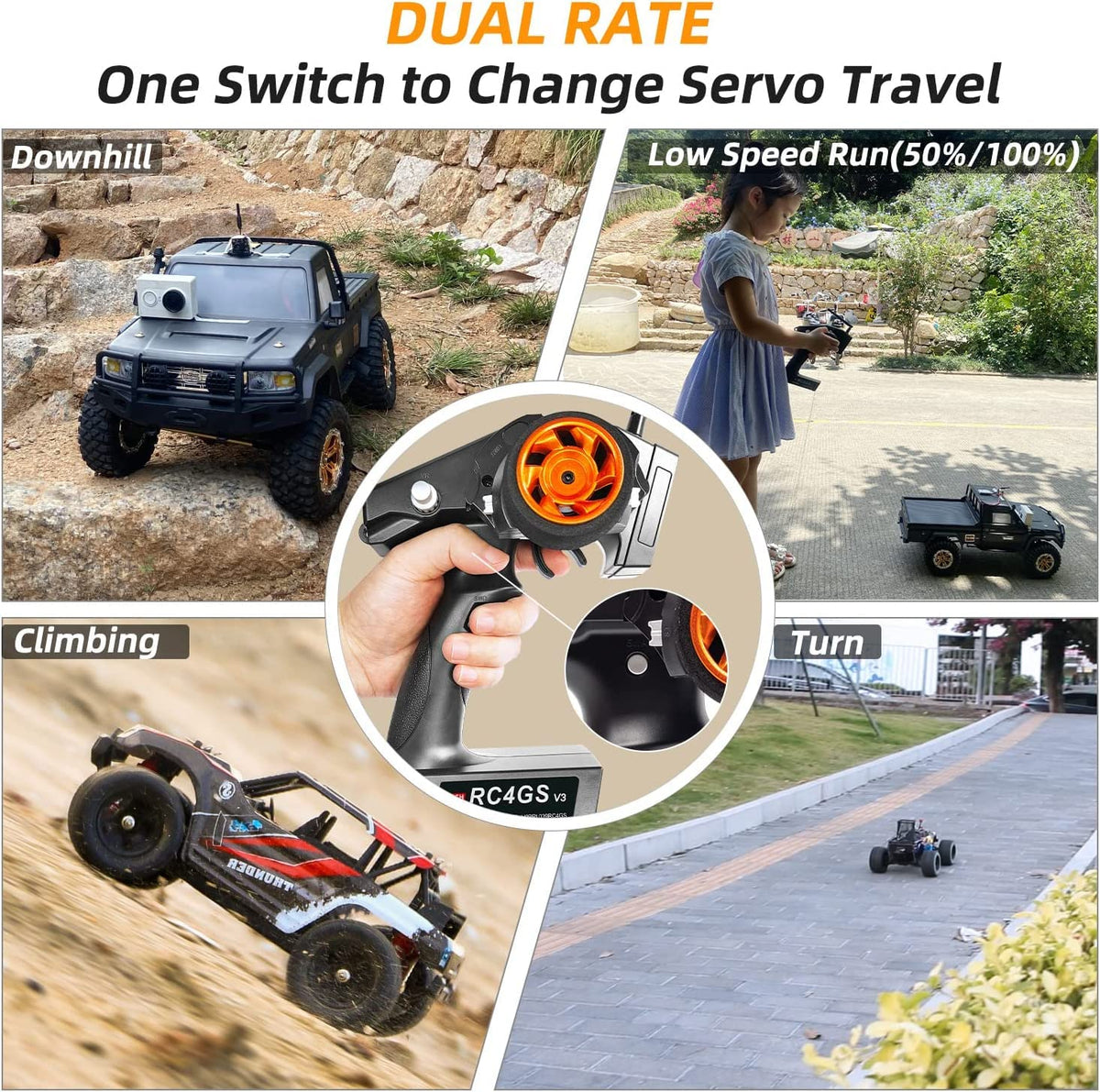 DTXMX RC4GS V3 ergonomic handle optimized grip for extended use