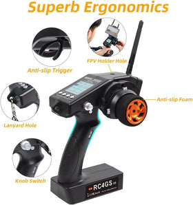 DTXMX RC4GS V3 side handling highlights comfortable grip during long sessions