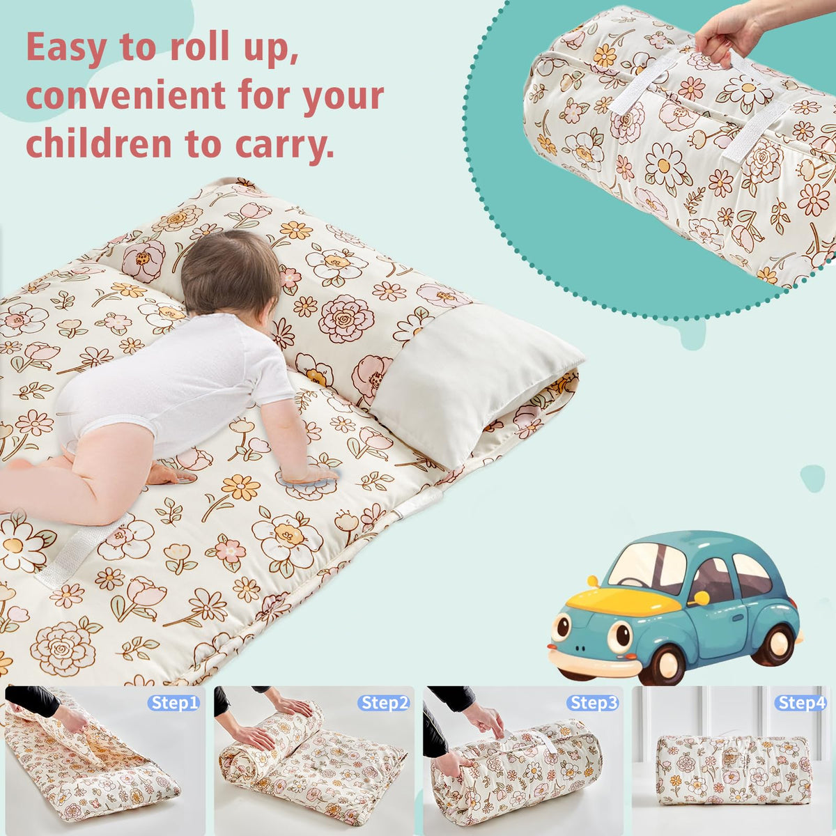 DuShow removable pillow insert offers flexible support during naps