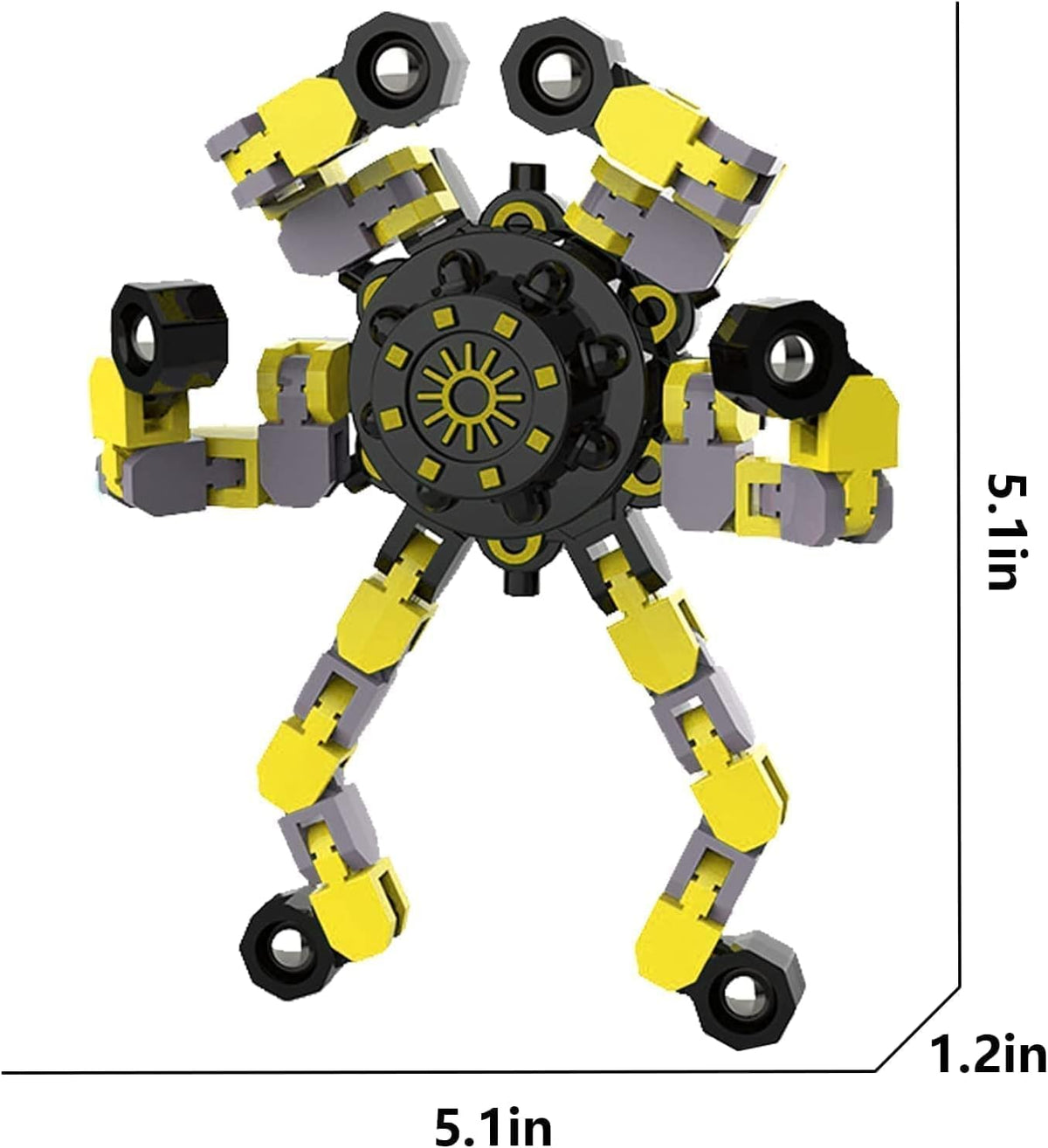 DUBANJOWE transformable robot toy for creative shapes and STEM play.