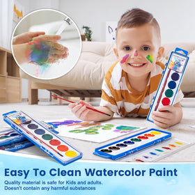 Duchong washable watercolor paints simplify cleanup after kids' crafts.