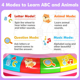 Duchong spin-and-sing animal zoo with sounds enhances early vocabulary