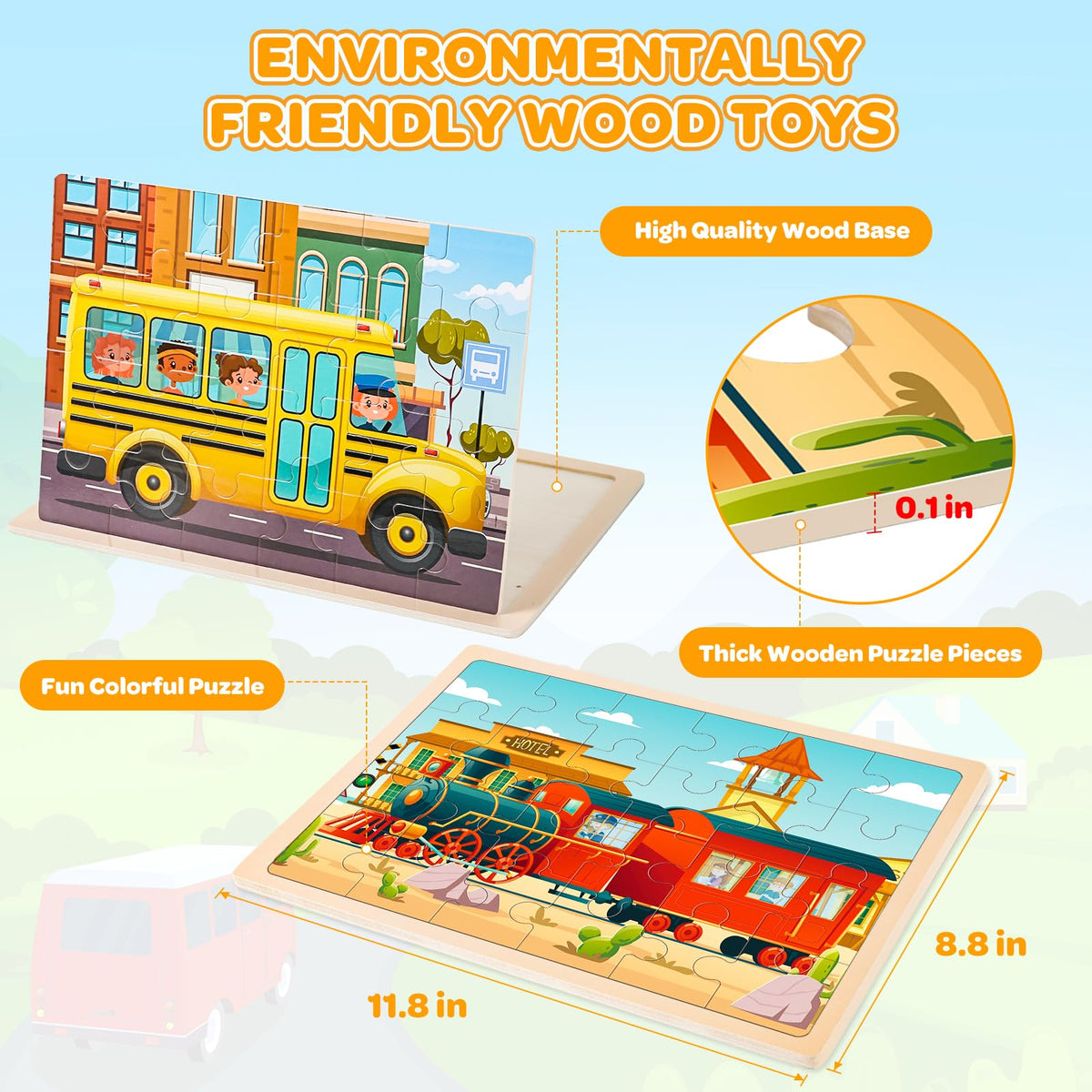 Duchong bulldozer puzzle: durable blocks promote hand-eye coordination and concentration.