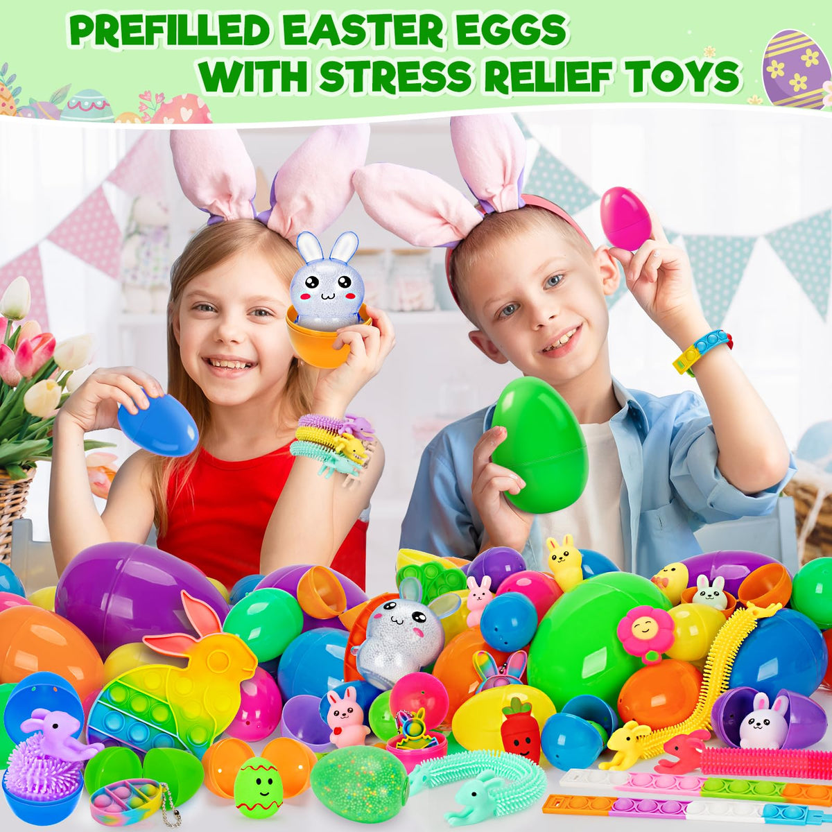 Duchong bunny stretchy strings provide creative play and sharing