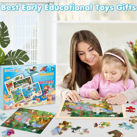 Duchong child playing puzzles 3-5y — promotes independent problem solving