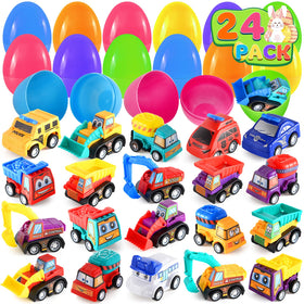 Duchong Easter egg with pull-back car toy for safe, creative play.