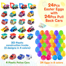 Duchong Easter egg reveals a pull-back car toy for kids.