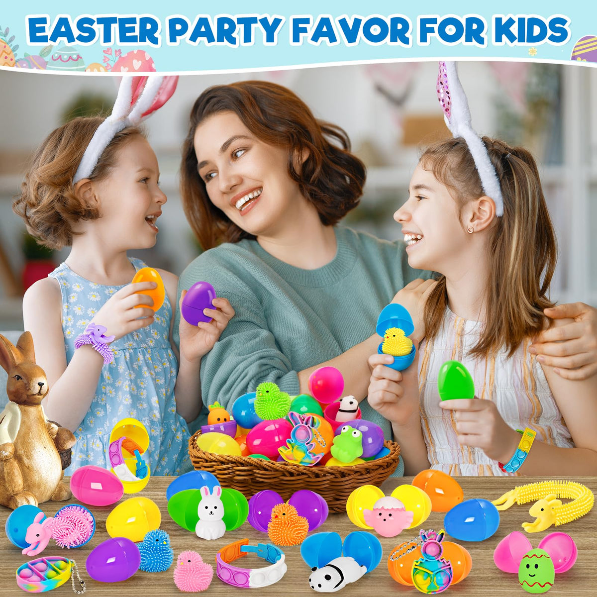 Duchong Easter Mochi toys offer soft textures for egg surprises.