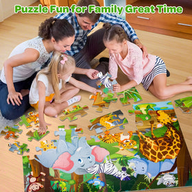 Duchong floor puzzle invites family playtime and shared problem solving.