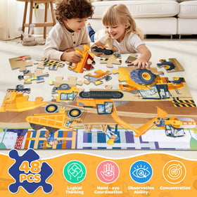 Duchong instruction guide helps kids place pieces confidently.
