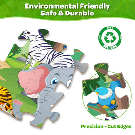 Duchong large easy-grip pieces help little hands pick up and fit pieces.
