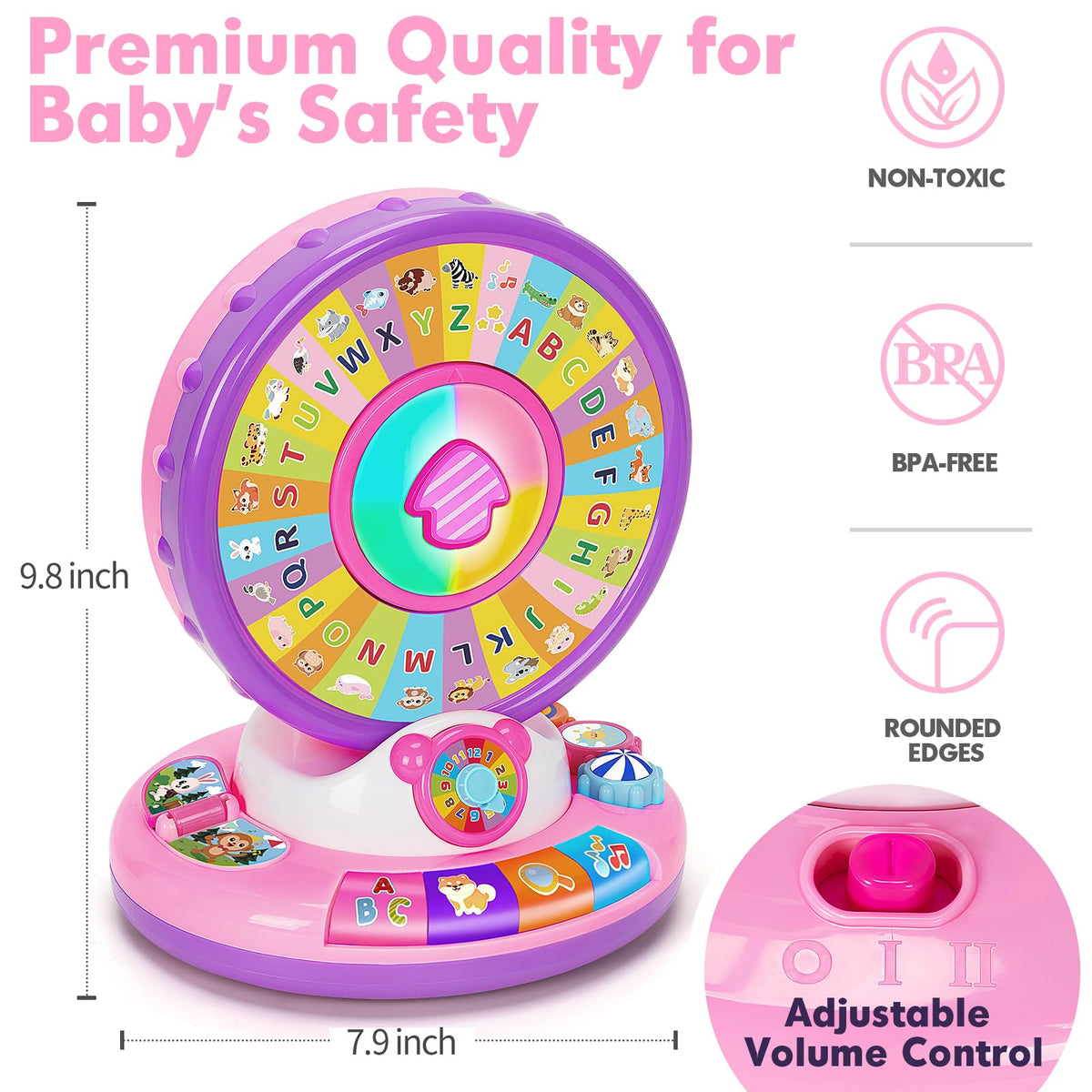 Duchong learning toy melodies offer soothing tunes for focused activity.