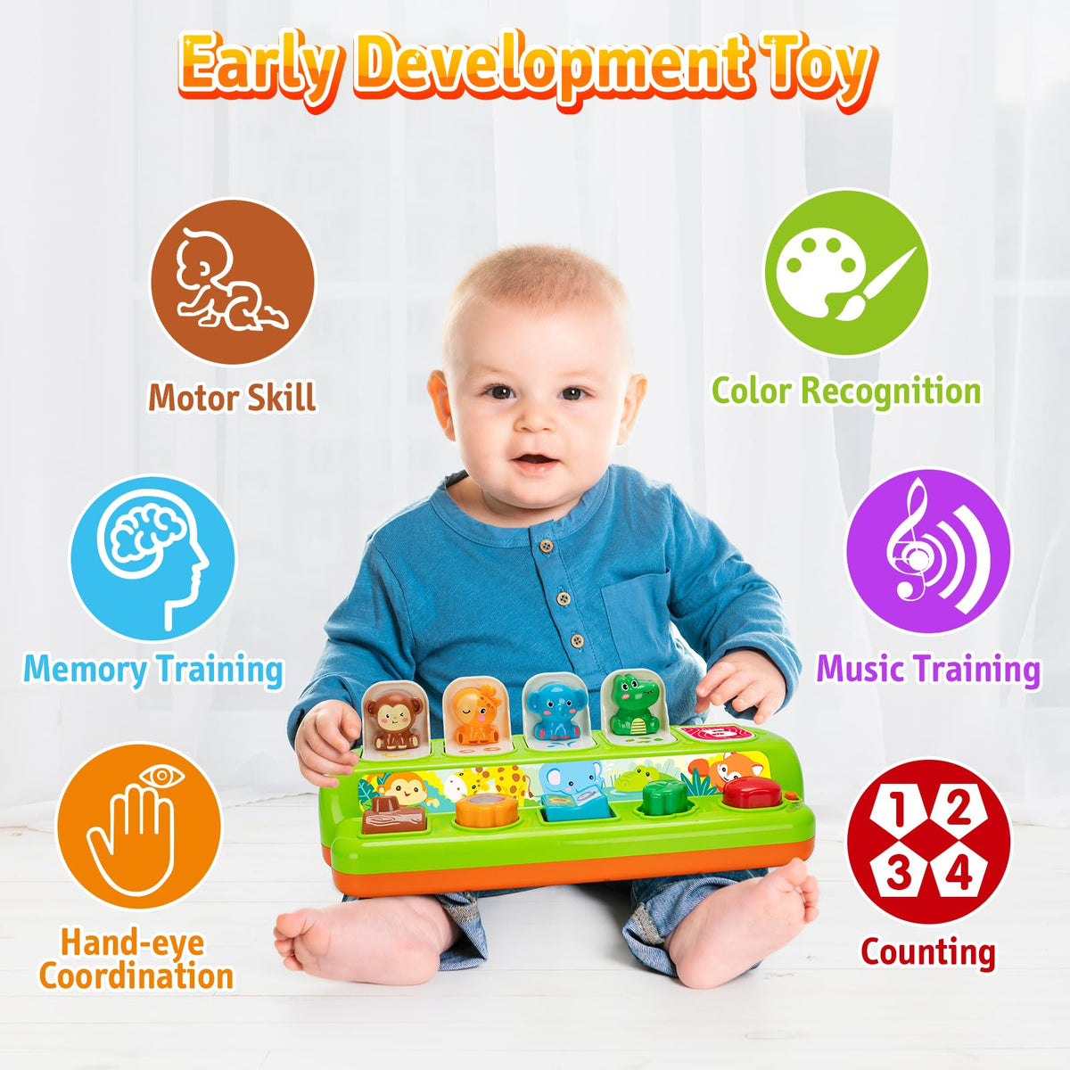 Mode switch on Duchong Pop Up Toy demonstrates cause and effect in action