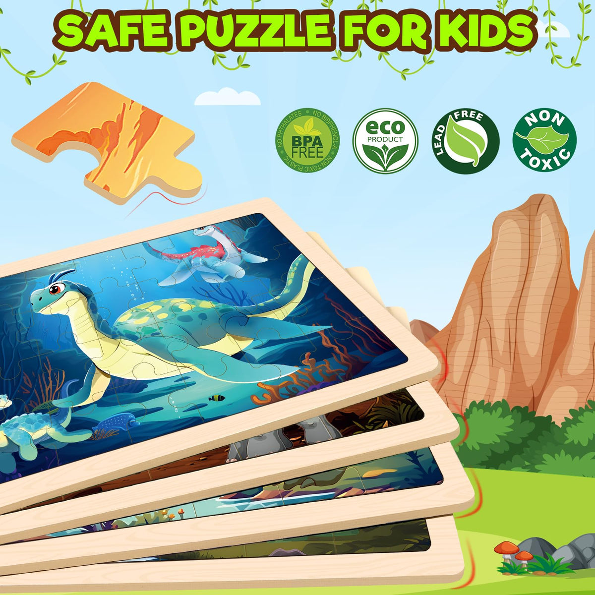 Duchong preschool educational puzzles promote hand-eye coordination and early problem solving.