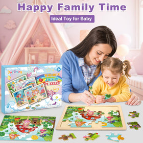 Duchong kids playing this puzzle set supports family time and learning.