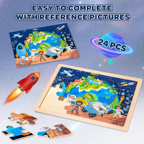 Duchong solar system wooden puzzle inspiring space curiosity