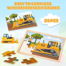 Duchong train puzzle: bright illustrations guide early learners toward problem-solving.