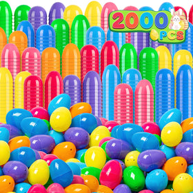 Duchong two point four inch Easter eggs bulk for hiding games and crafts