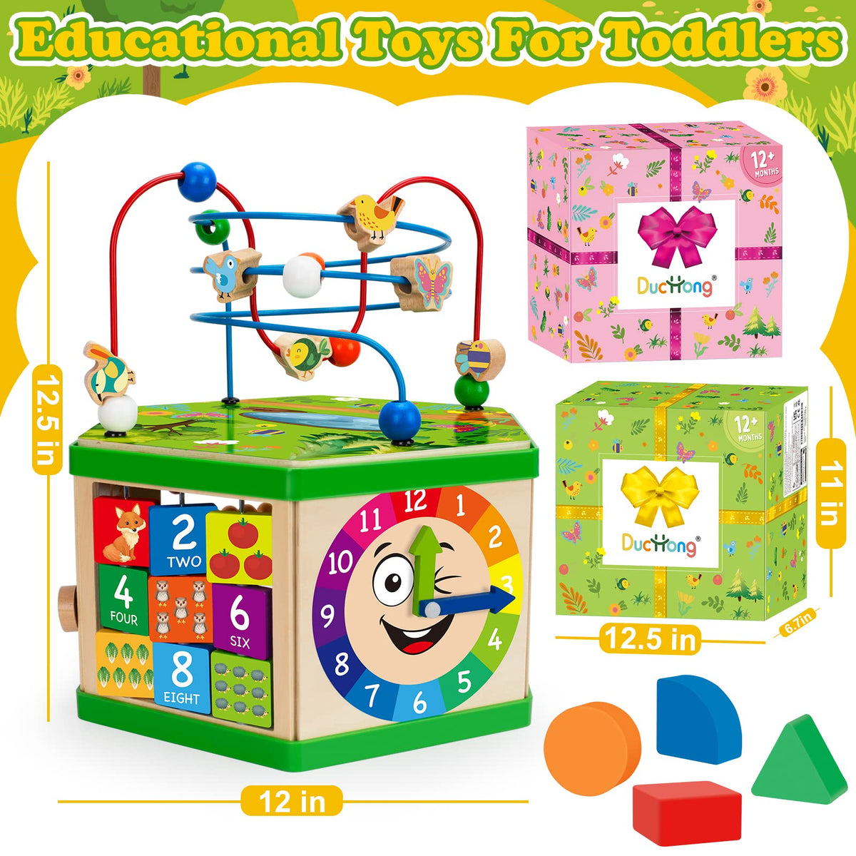 Duchong activity cube abacus promotes early counting skills