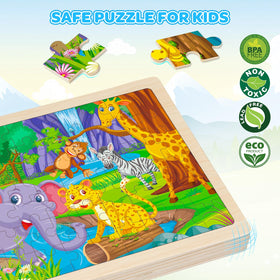 Duchong wooden puzzle dinosaurs encourages problem-solving and exploration.