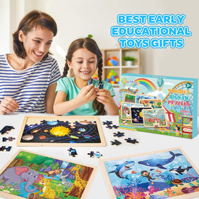 Duchong wooden puzzle undersea worlds invites ocean exploration and coordination.