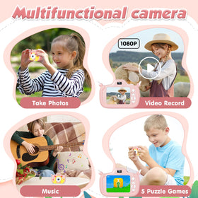 Duckart kids camera 2.4-inch screen makes framing simple during play.