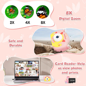 Duckart kids camera creative features inspire imaginative play and learning.