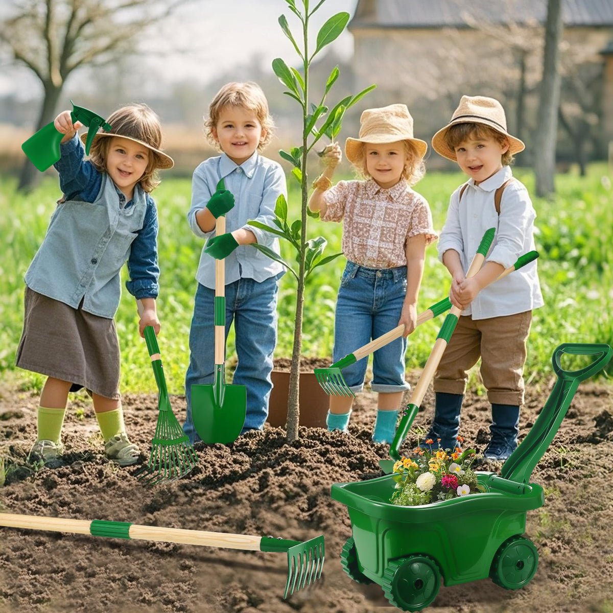 Duckura Garden Rake helps kids boost motor skills while tending tiny plots