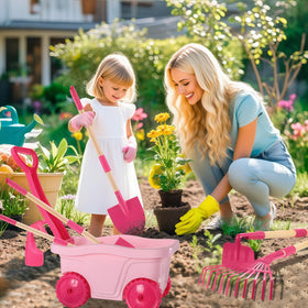 Duckura kids garden shovel, ergonomic handle for comfortable digging.