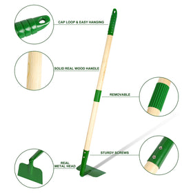 Duckura 70cm tool length; ergonomic for kids to reach plants easily.