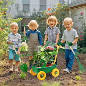 Duckura leaf rake and hoe; perfect for cleanup and garden tasks.