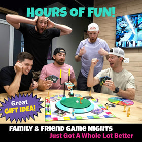 Dude Perfect game board with Dudes—ready for fast-paced, competitive rounds.
