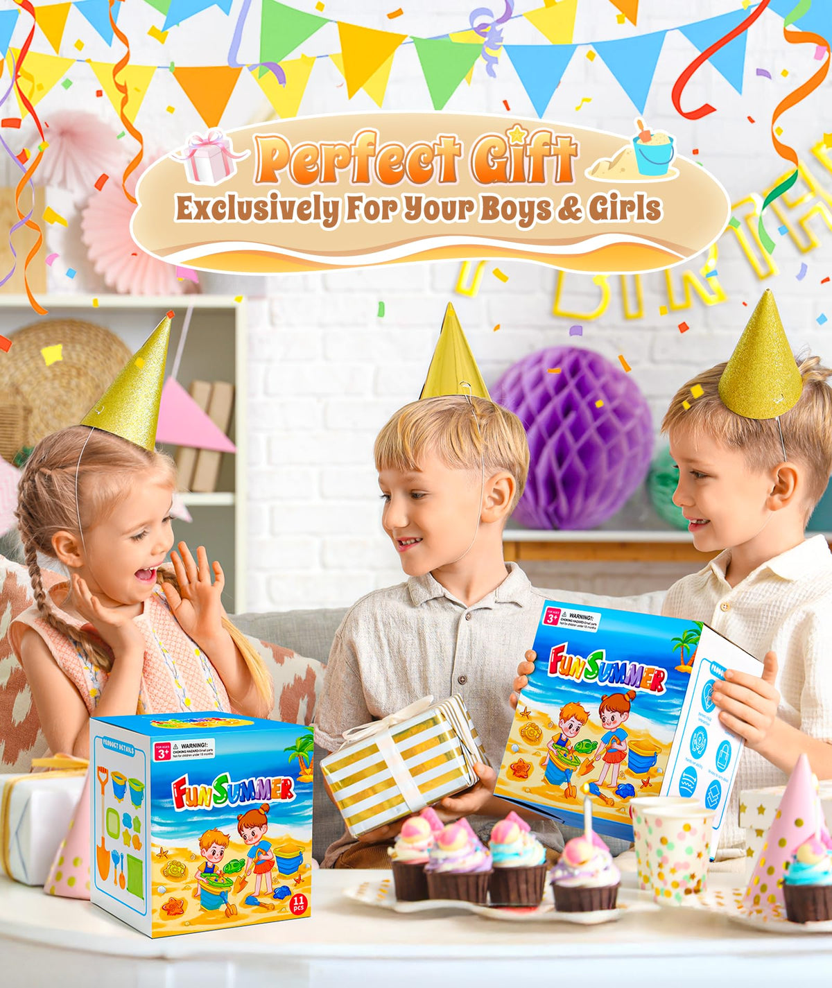 DUDUCOFU complete 11-piece set fuels imaginative sand play anywhere.