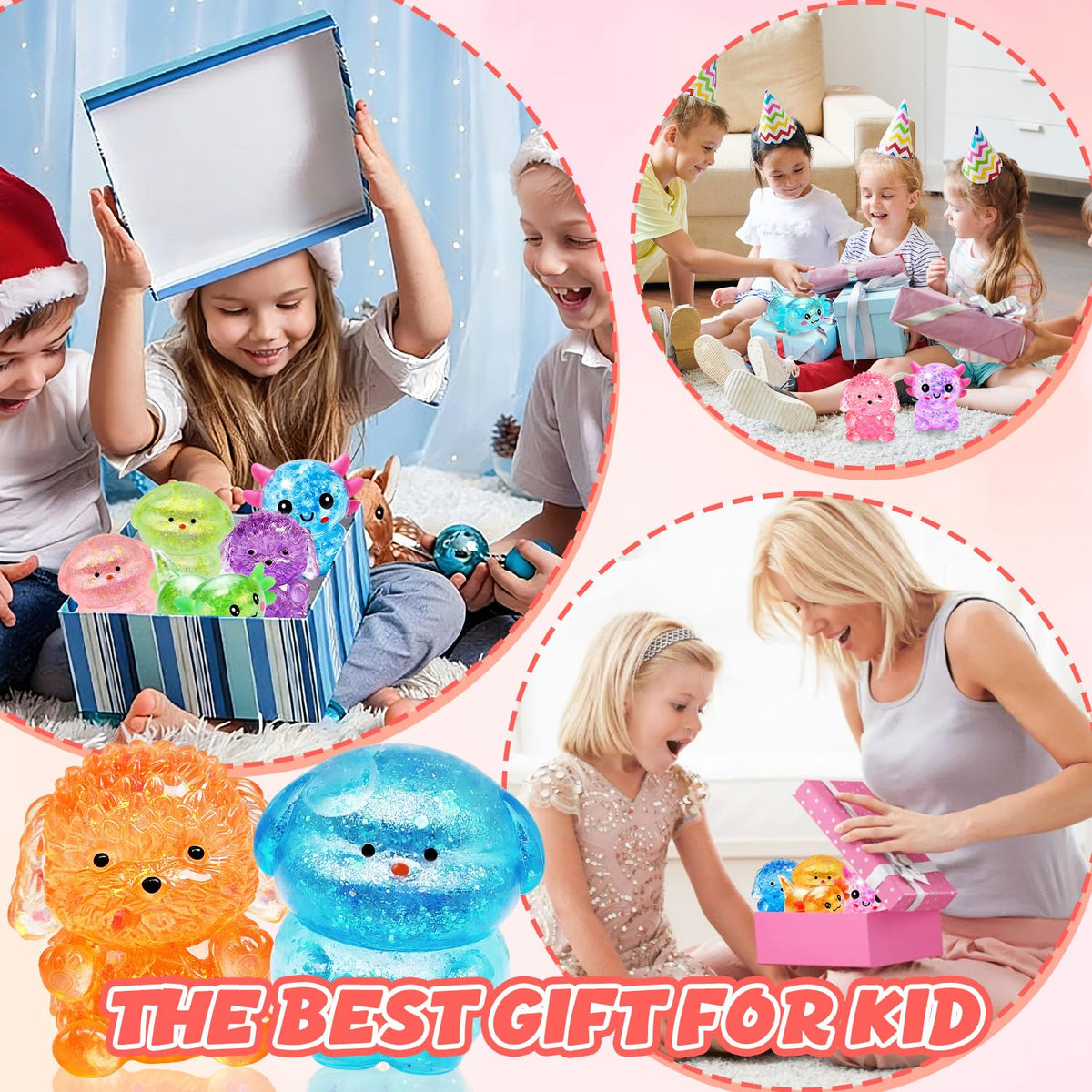Dufricen axolotl sugar squishy ball, travel-friendly stress relief toy.