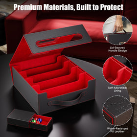 Dufvrpe removable dice box included for game night organization
