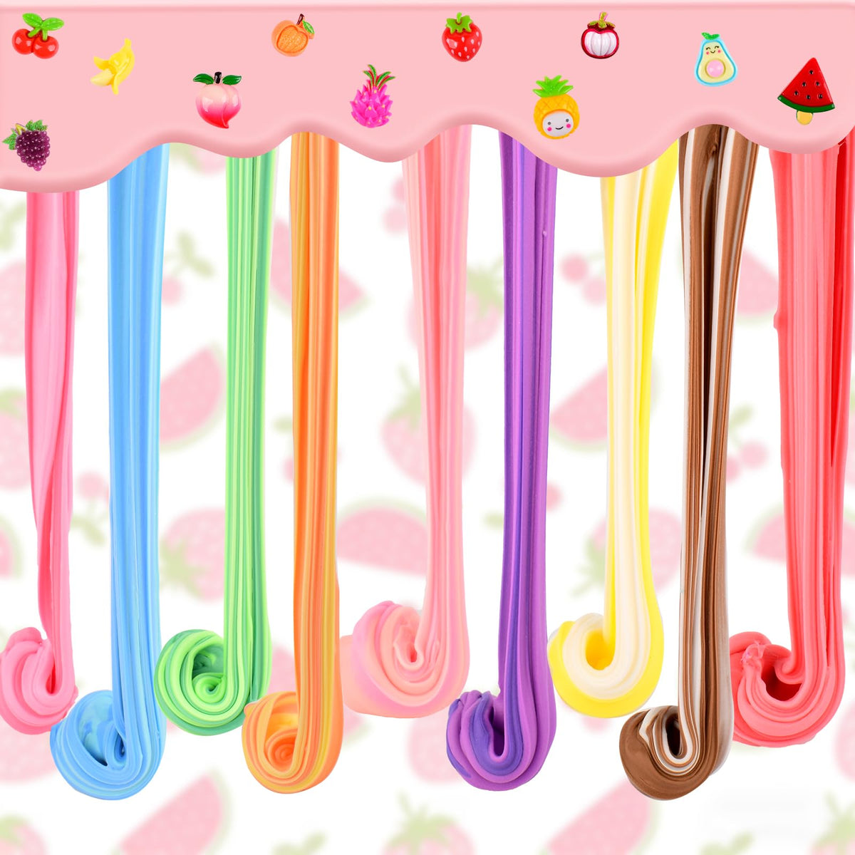 DUJUANHUA butter slime with 27 colors encourages creative mixing