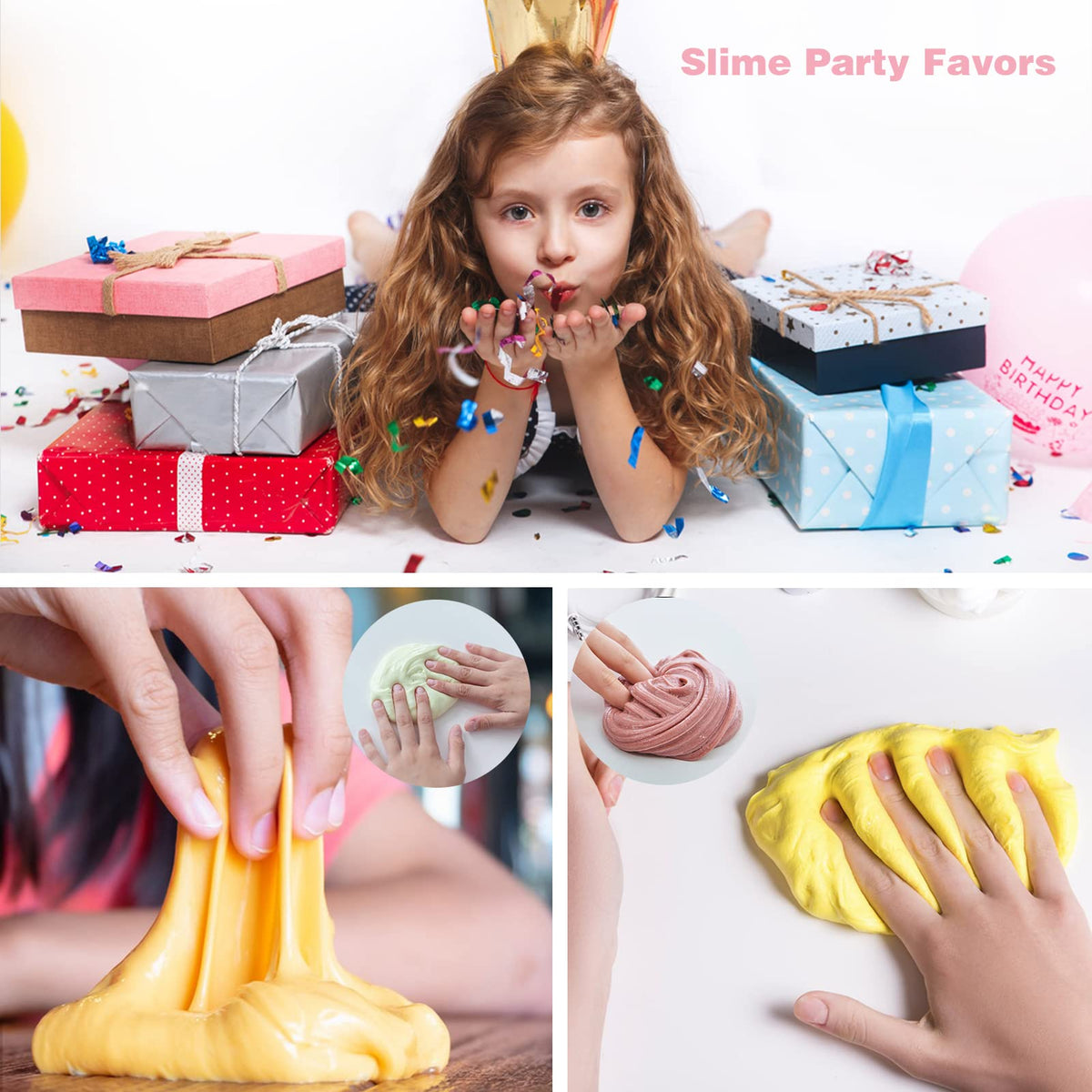 DUJUANHUA safe, certified slime suitable for kids' parties and classrooms