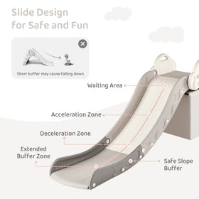 Duke Baby anti-skid pads keep the slide steady on couches and beds