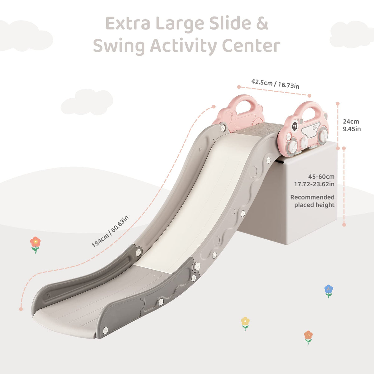 Duke Baby extended buffer zone creates a gentle slope for beginners.