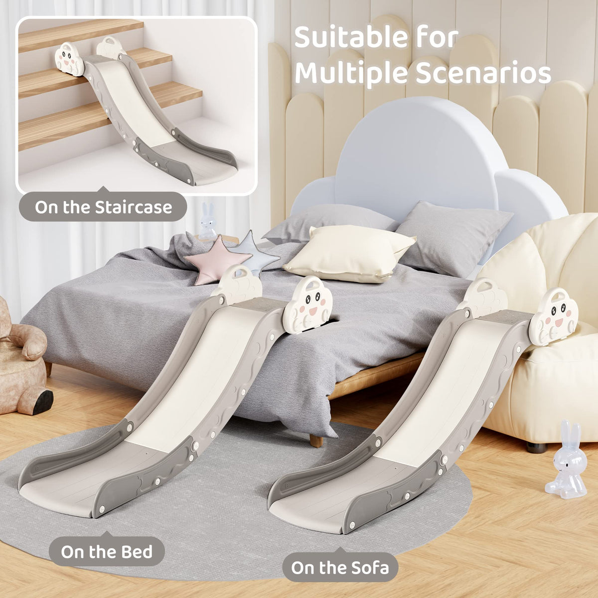 Duke Baby gentle slope provides a smooth, confidence-building slide