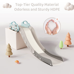 Duke Baby slide folds up quickly for fast assembly and storage.