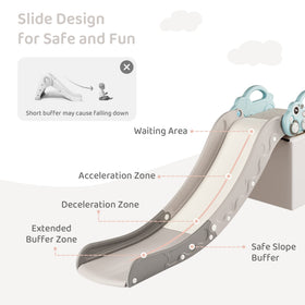 Duke Baby slide guardrails ensure secure, supervised play.