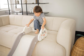 Duke Baby guardrail base design offers a secure base for tiny riders